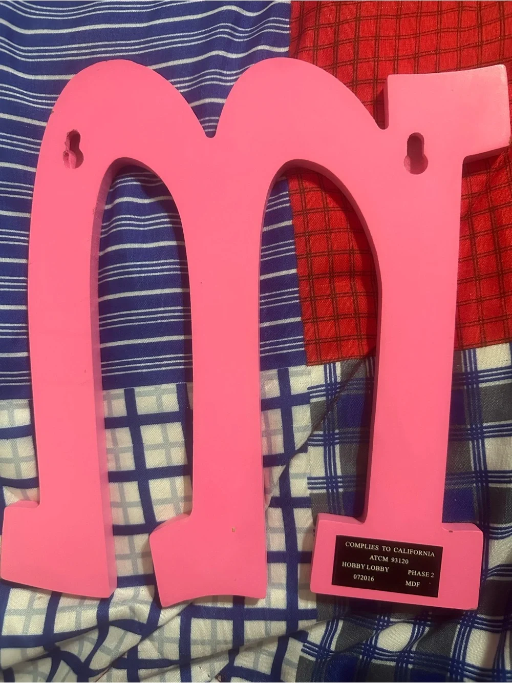 Hobby Lobby Glitter Pink Letter 
